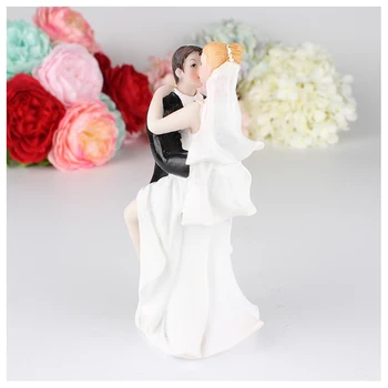 

ALIM HOT SALE Funny Sexy Wedding Cake Topper with Bride and Groom | Fun, Sexy, Humorous Figurine 6.5*5*15CM