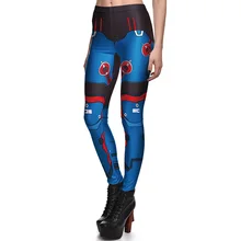 New 3807 Sexy Girl Star Wars robot droid Camera Cosplay Printed Elastic Fitness Polyester Workout Women