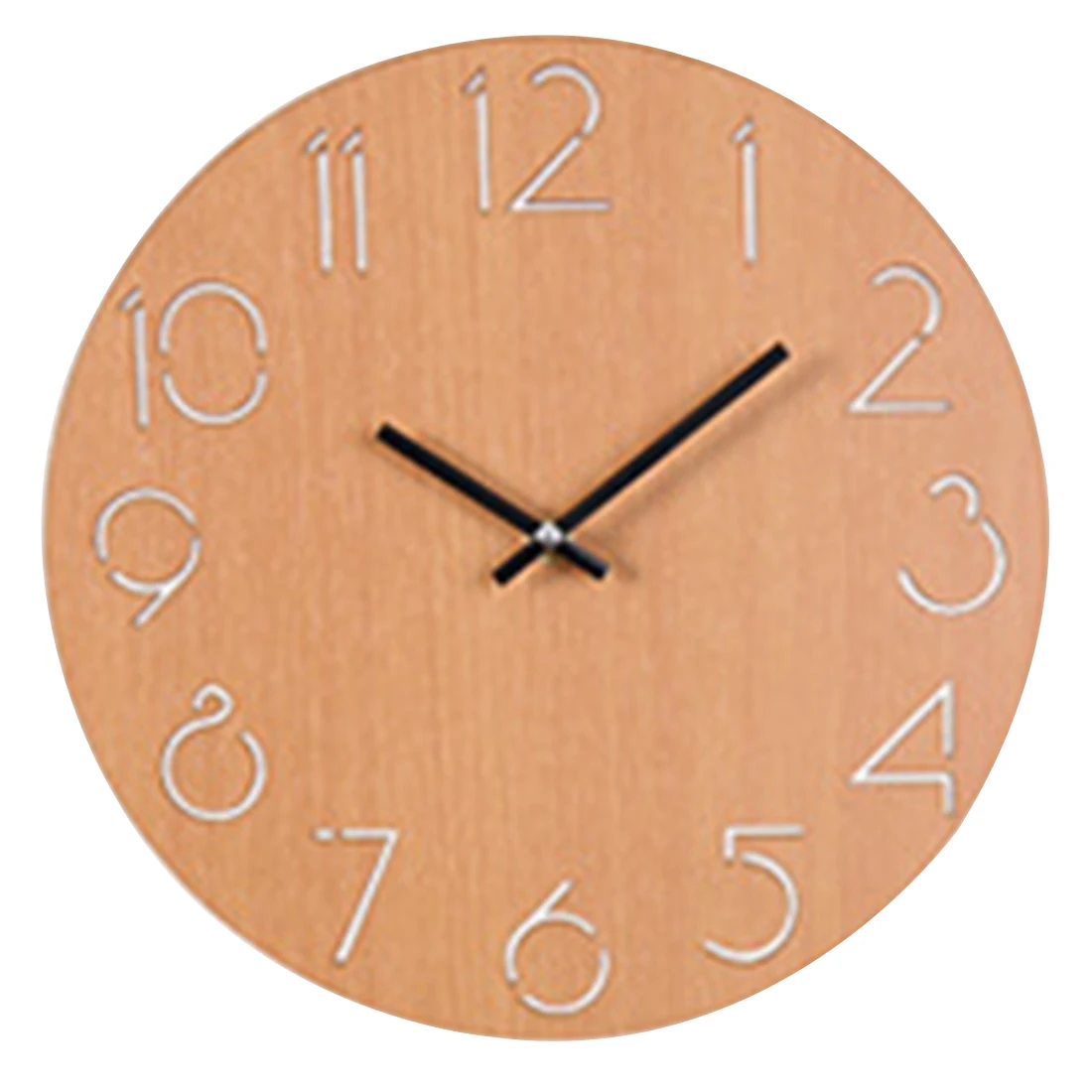 Homingdeco 30 см простые круглые Настенные часы кварцевые современный дизайн Кантри стиль красивые настенные часы для домашний декор гостиной - Цвет: Цвет: желтый
