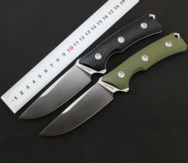 

Vellance Quality D2 Blade Straight Knife Advanced Flax Handle Camping Survival Knives Stonewashed Outdoor Tools 60HRC With Kydex