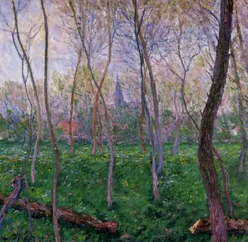 

High quality Oil painting Canvas Reproductions Bennecourt (1887) By Claude Monet hand painted