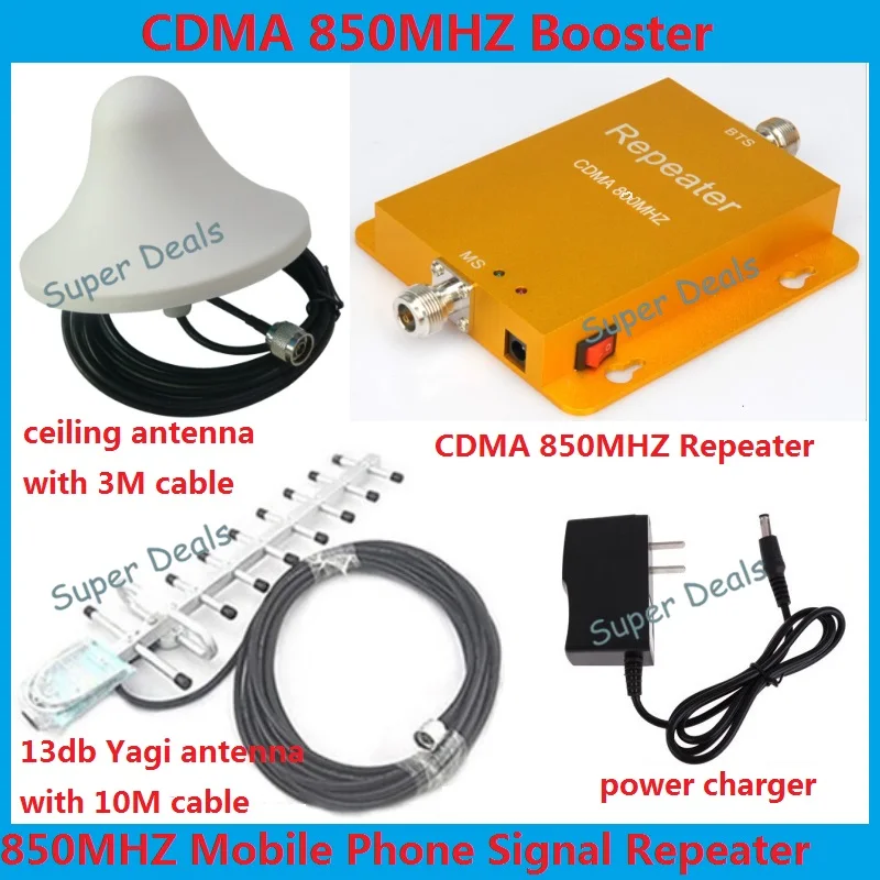 

60db CDMA 850mhz Cell phone Signal Booster gsm Repeater Amplifier , mobile signal repeater 4g lte repetidor de sinal de celular