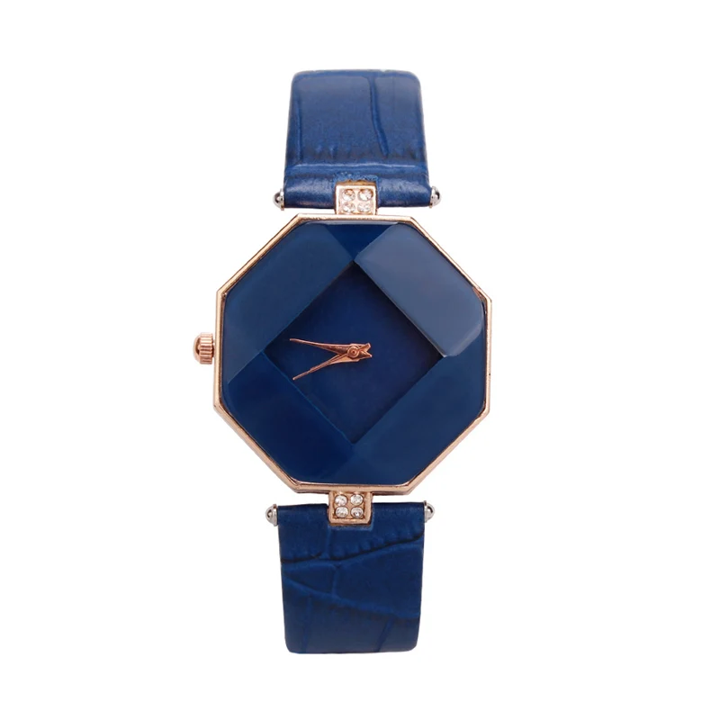 

new women watches 5color jewelry branded watch fashion gift table women Watch Jewel gem cut black geometry quartz wristwatches