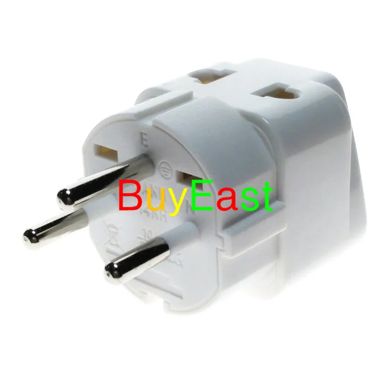 

(1 PCS) ISRAEL Travel Adapter 2 Way Outlet Power Plug Change AU/ US/EU/UK to Israeli 3 Pin Grounded Plug Adaptor WT 10A 250V