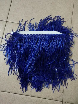 

Blue color super quality beaded Fringe Ribbon Trim Fringe Tassel Lace Trim BZL-10298 for party dress decoration