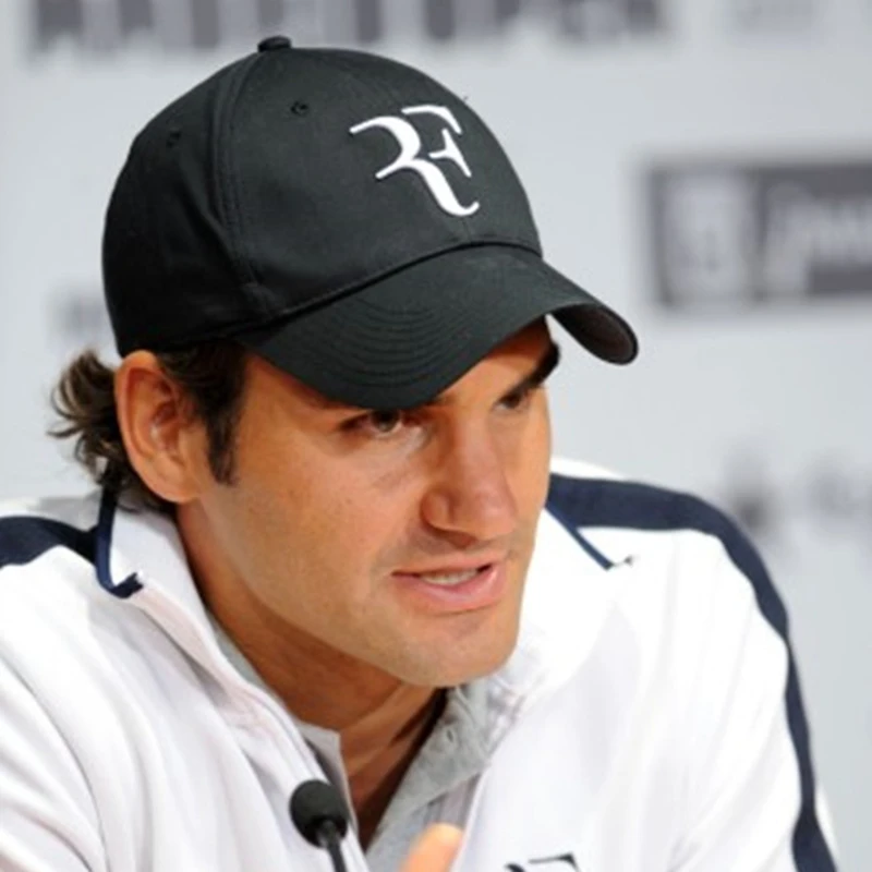 Tennis étoile Roger Federer Sport casquette de baseball coton 3D broderie  RF chapeau de relance Tennis casquettes décontractées pour voyage Tennis  chapeaux | AliExpress