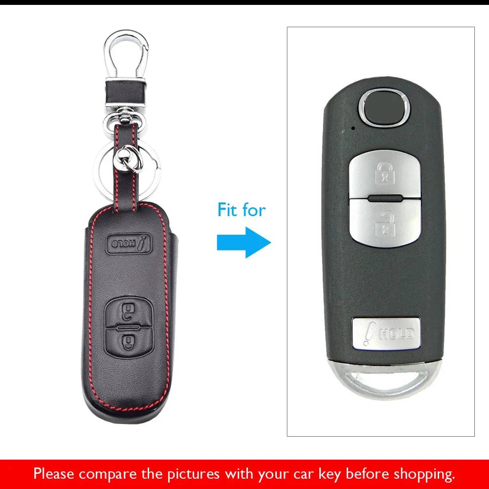 Чехол для ключей из натуральной кожи для Mazda 3 CX3 CX5 CX7 CX9 speed 3 Smart пульт дистанционного управления чехол для ключа чехол сумка для ключей аксессуары