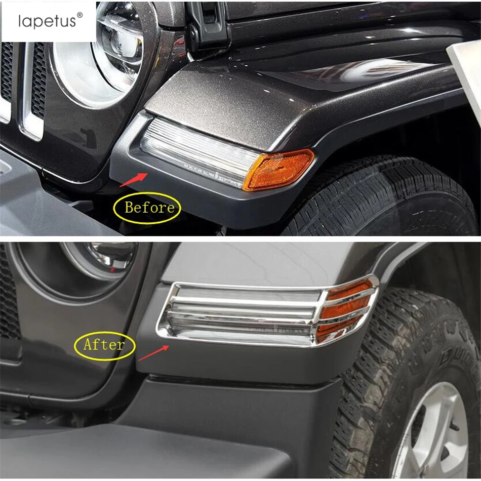 Аксессуары Lapetus подходят для Jeep Wrangler JL 2018 2020 переднее колесо абажур бровей лампы