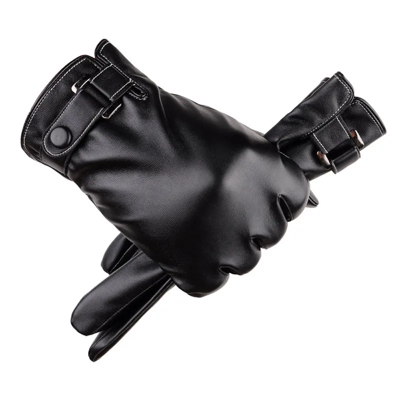  Men Thermal Winter Sports Leather Gloves luvas handschuhe winter gloves guantes eldiven handschoenen 40FE1908