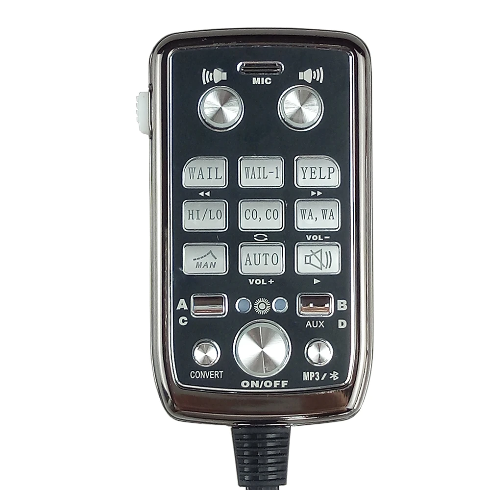 300 Вт 12 В автосигнализации полицейская сирена огонь громкий Динамик PA Bluetooth