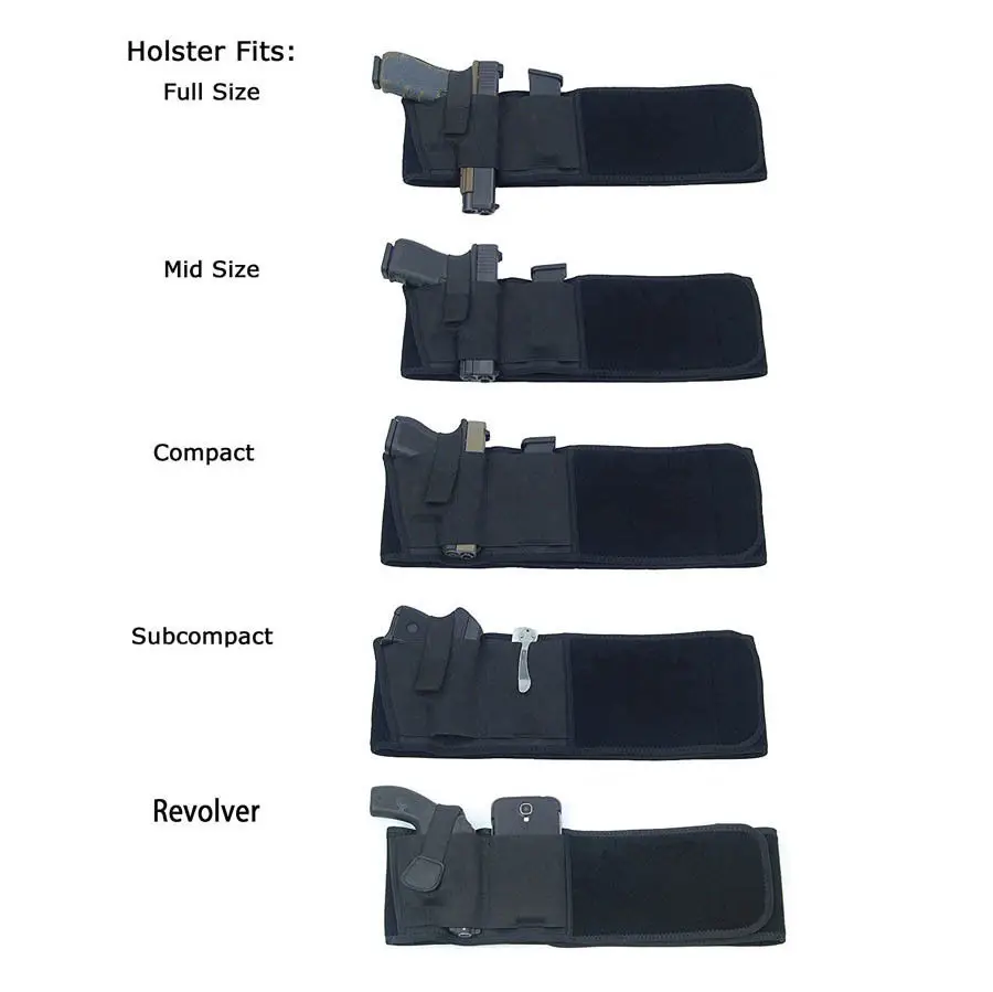 Pistol Belly Band Holster Right/Left Hand For Glock 1911 Ruger LCP Neoprene  Men/Women Belly Band Concealed Gun Right Left Hand - AliExpress