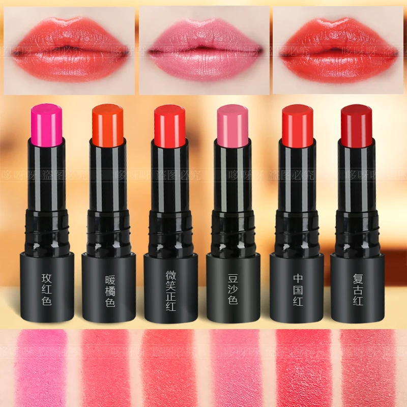 Стойкая матовая помада-карандаш для губ Red Lips Makeup 6 цветов водостойкая стойкая губная помада в Корейском стиле