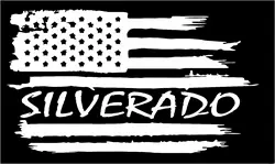(2 шт.) Американский флаг Silverado Chevy Виниловые наклейки Наклейка 26,5x12,5 см