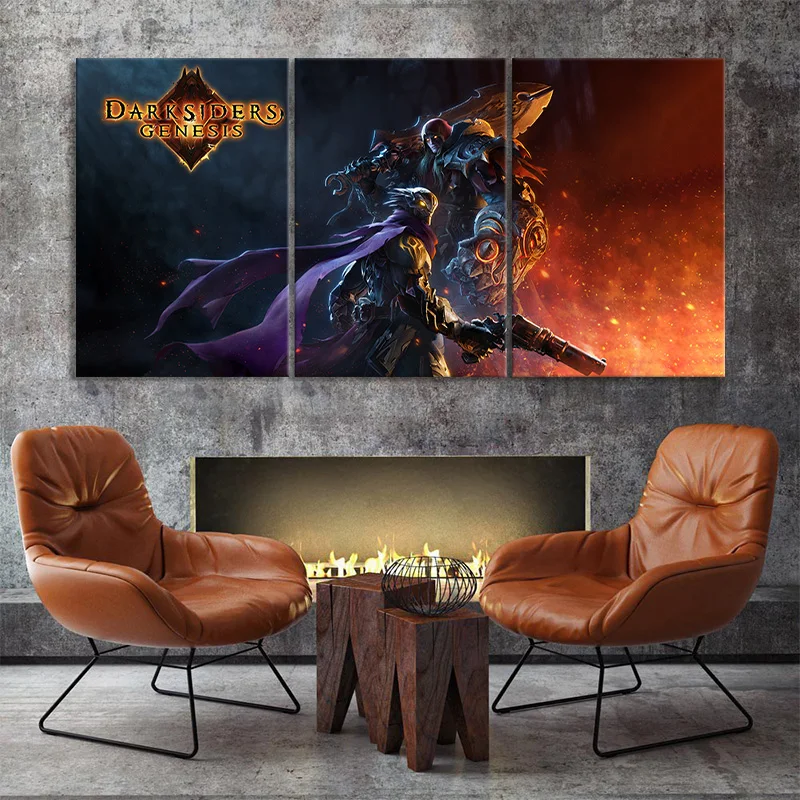 

3 Piece Artwork Painting DIABLO 3 HD Print Game Poster Fashion Canvas Art Wall Sticker Home Decor Wall Art Picture Nice Gift
