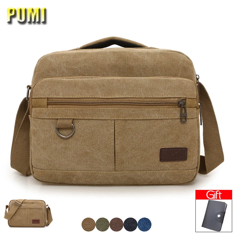 

Men Canvas Messenger Bag Male Vintage Big Small Size Shoulder Crossbody Bags for Boy Military Multifonction High Quality Bookbag