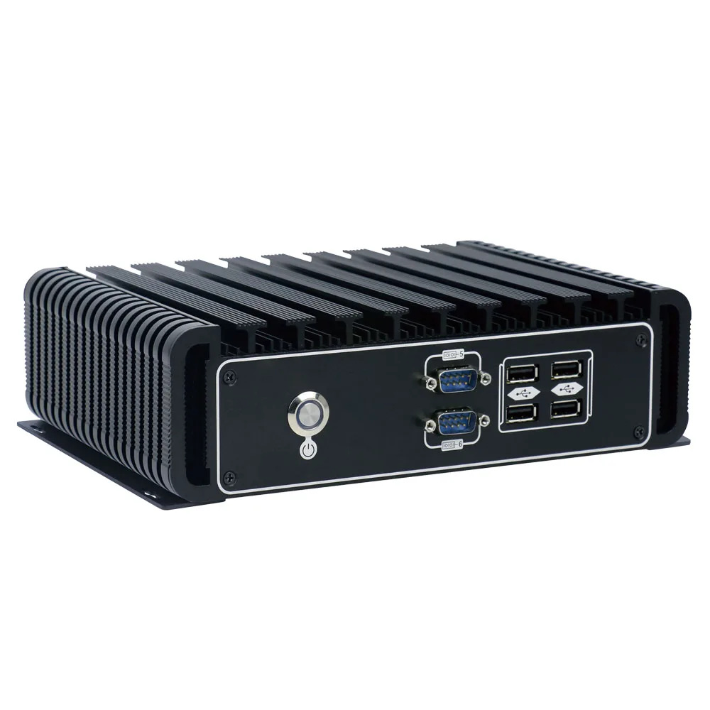 Встраиваемый промышленный ПК Yanling без вентилятора Intel Skylake core i3 6100u dual nic mini itx