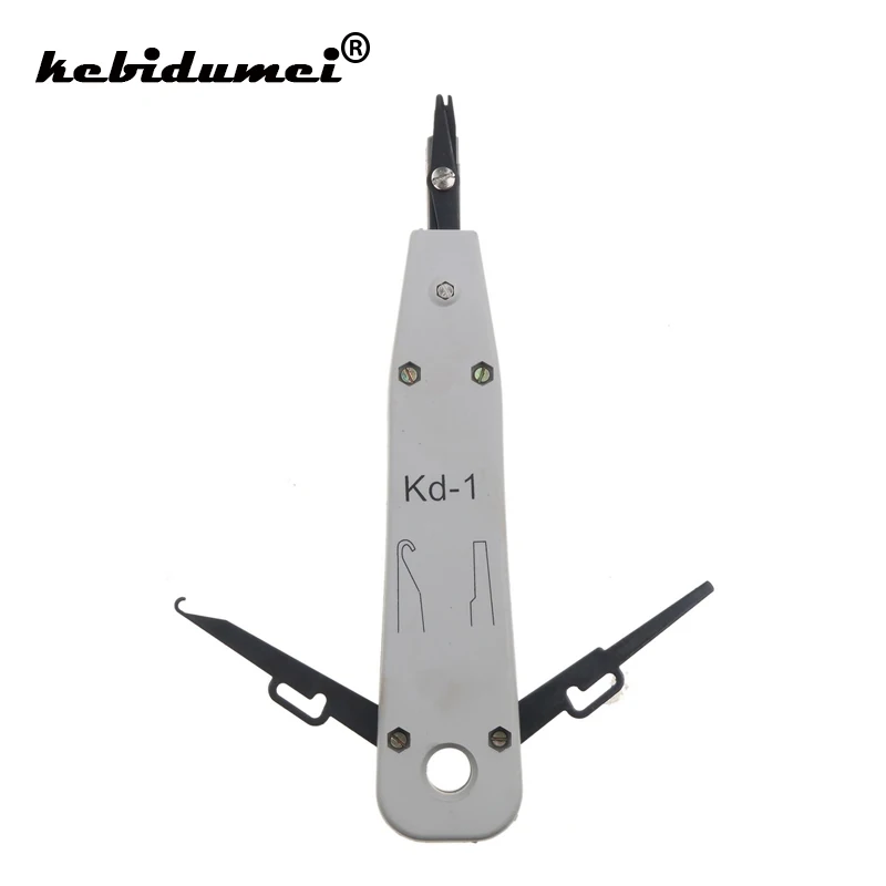 

kebidumei For KRONE KD-1 Professional Telecom Phone Cable Cat5 RJ11 RJ45 Network Punch Down Impact Network Tool Wire Cut Tool