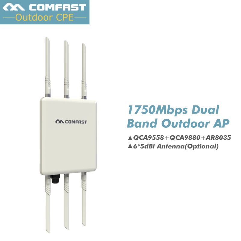 1750Mbps HIGH POWER Outdoor AP Router WiFi Signal Amplifier COMFAST