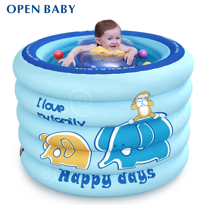 

Portable Baby Swimming Pool Inflatable Kids Bath Tub 100x75cm Baby Mini-playground Eco-friendly PVC Pond