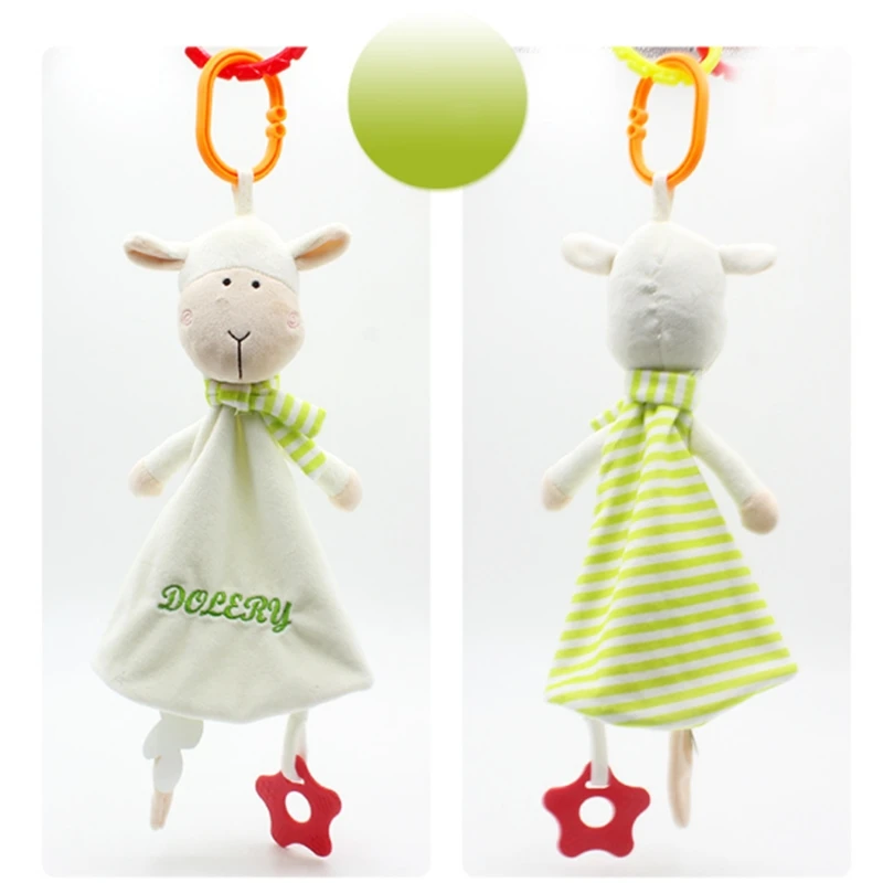 Baby Rattle Bell Soothing Towel Newborn Hooded Towel Sleeping Plush Toy Calm Baby Emotions Baby Stuff Hand Washcloth