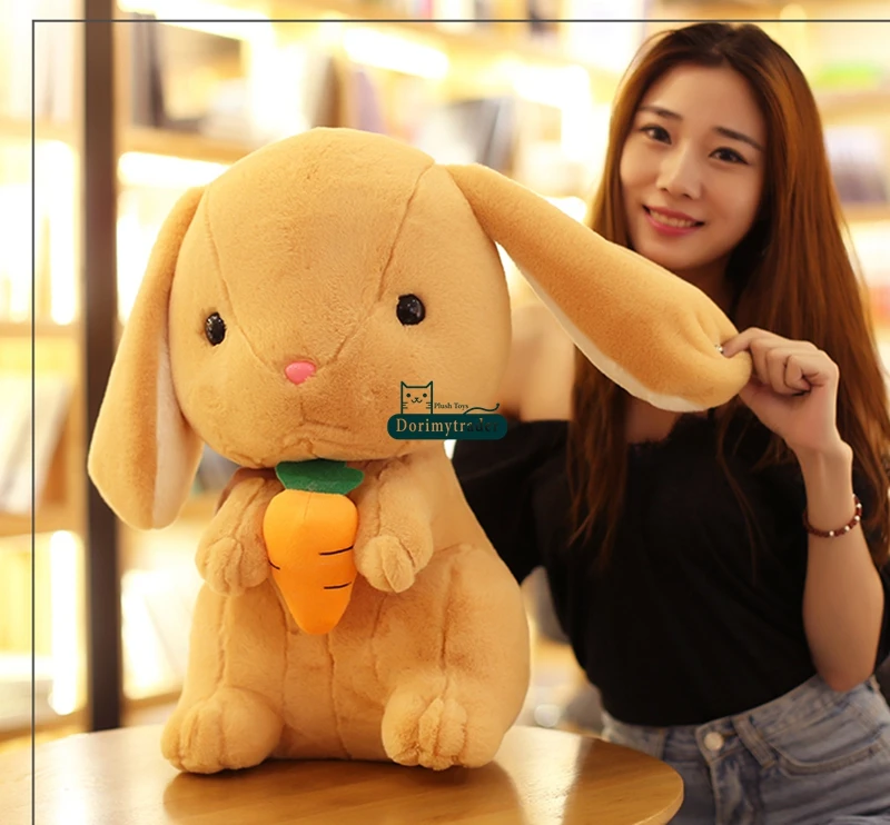 Dorimytrader Lovely 70cm Giant Soft Cartoon Bunny Stuffed Toy Pop Plush Anime Rabbit Doll Pillow Girl Gift 28inches DY61602 (9)
