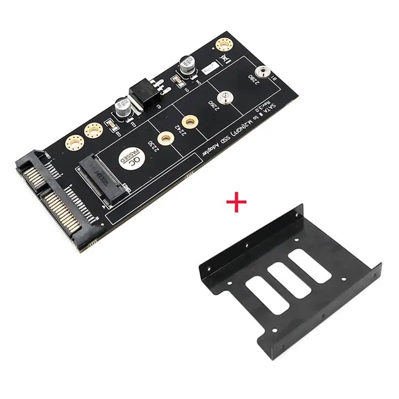 HL SATA III адаптер для SSD позволяет конвертировать M.2 KEY B SSD в стандартный SATA 2," с 3,5 HDD Cage - Цвет: Серый