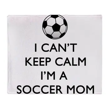 

Keep Calm Soccer Mom Soft Fleece Throw Blanket Soft Flannel Blanket to on for the sofa/Bed/Car Portable Plaids