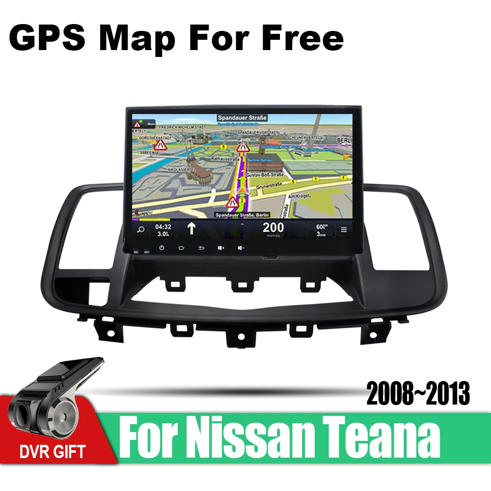 Best ZaiXi Android Car 2 din multimedia GPS Navigation For Nissan Teana 2008~2013 vedio stereo Radio audio wifi video map video 4