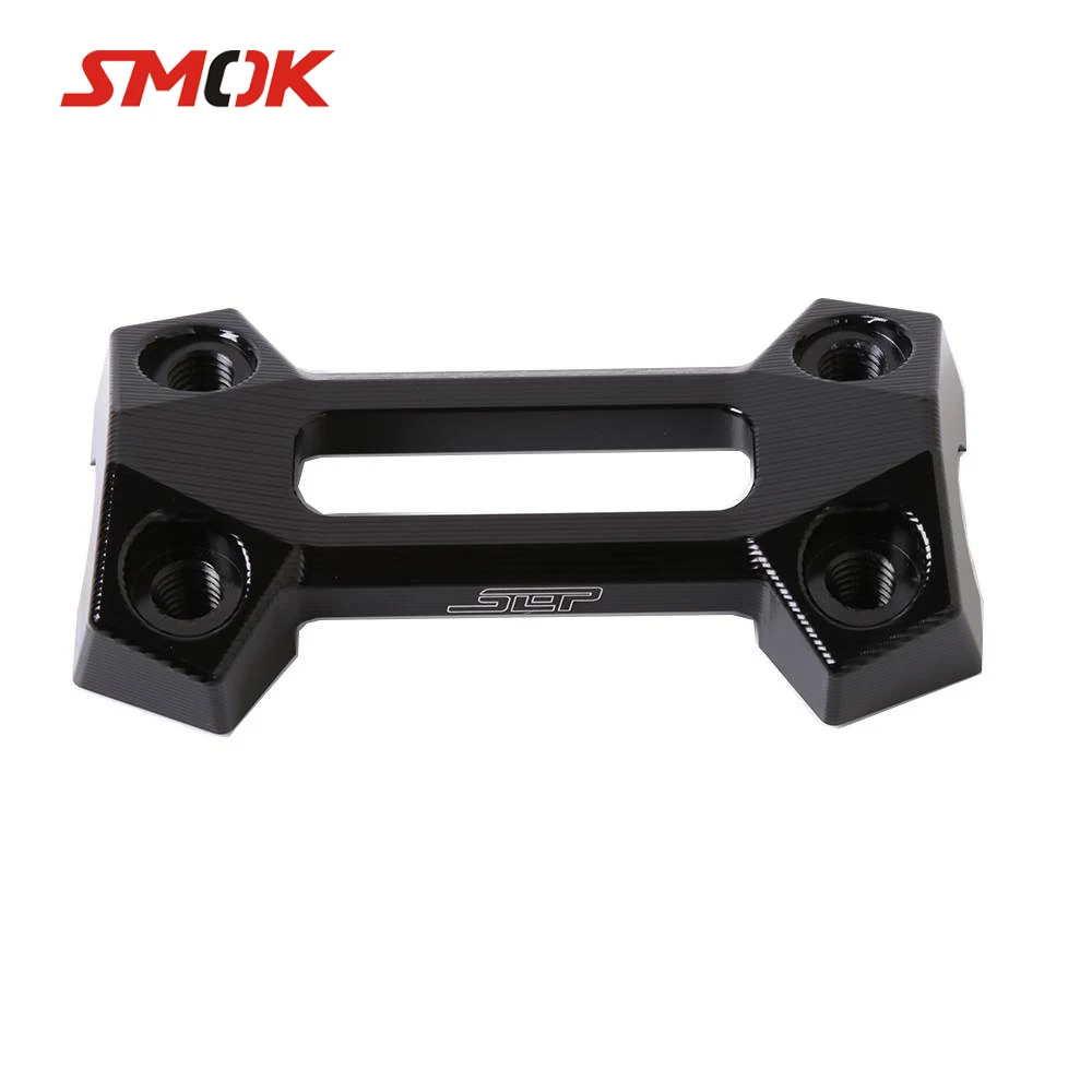 

SMOK Motorcycle Accessories Handlebar Risers Top Handle Bar Fat Bar Riser Mount Clamp Top Cover For Kawasaki Z800 2013-2016
