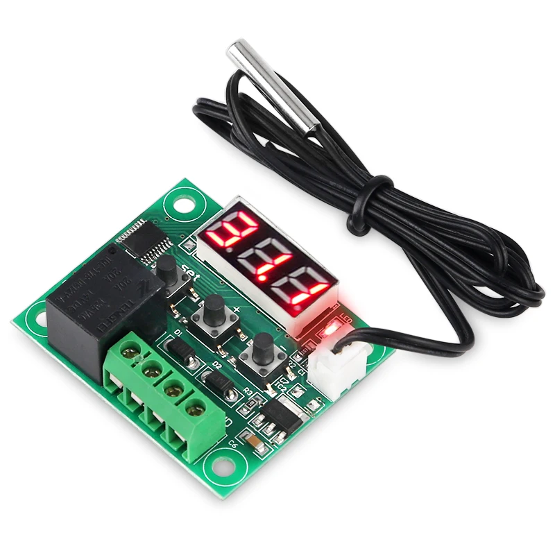 

W1209 LED Digital Thermostat Temperature Controller Regulator DC 12V Thermo Controller Switch Module Waterproof NTC Sensor