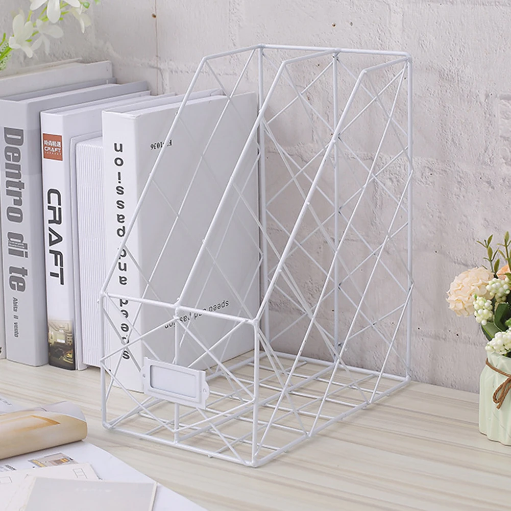 

Book File Stand Iron Desktop Multi-layer Book File Stand Magazine Rack Cosmetic Storage Rack GY88
