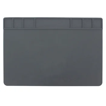 

490x350x5Mm Heat Insulation Silicone Pad Desk Mat Heat-Resistant Maintenance Platform for Bga Soldering Phone Pc Repair Statio