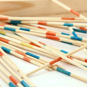 

New Baby Educational Wooden Traditional Spiel Pick Up Sticks With Box Game