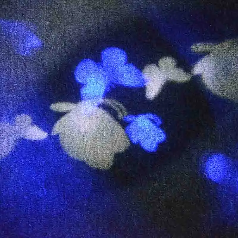 Праздничная 220 V 110 V светодиодный проектор лампа, елочные гирлянды наружное вращающееся перемещение динамический Снежинка узор украшение Ночная лампа - Испускаемый цвет: Blue white butterfly