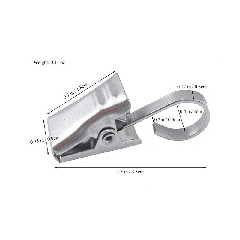 Нержавеющая сталь душ зажим для занавески крючок гирлянда Вечерние огни Крючки Держатель для фотографий, спальни, ванной комнаты, украшения дома