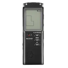 1 шт 8 Гб Перезаряжаемые ЖК-дисплей цифровой аудио звук голоса Регистраторы плеер-диктофон Высокое качество Портативный аудио и видео MP3 плеер