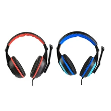 

Stereo Gaming Headset Headphones Earphone with Mic PC Computer Laptop Black Blue Auriculares Headset 3.5mm