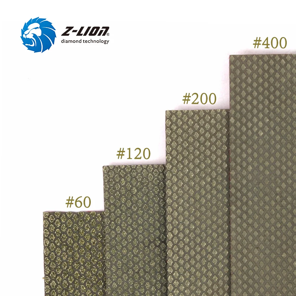 Z-LION 4 шт. алмазные ручные полировальные накладки листы 90*55 мм крюк и петля Гальваническая полировка для мрамора бетона камня