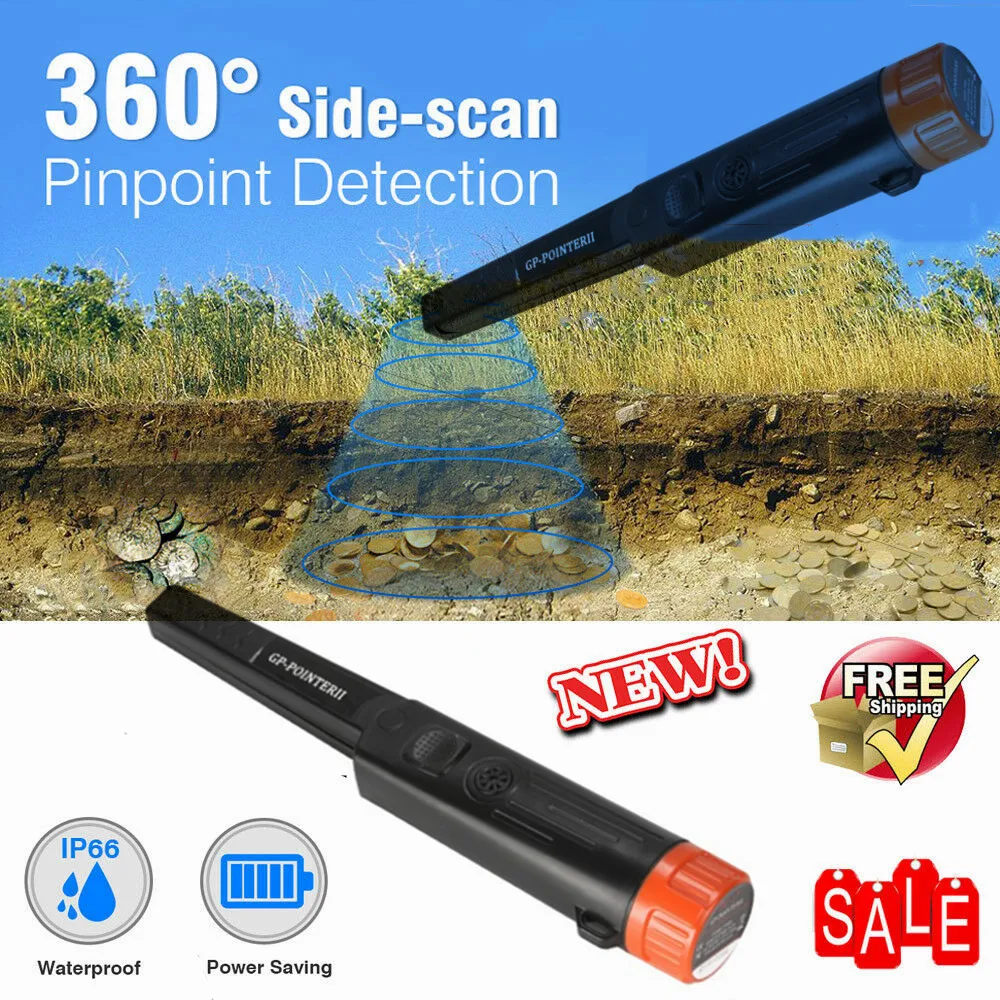

2019 NEWST Sensitive GP-pointer Metal Detector Pronter Pinpointing Gold Detector Waterproof Static Alarm with Bracelet
