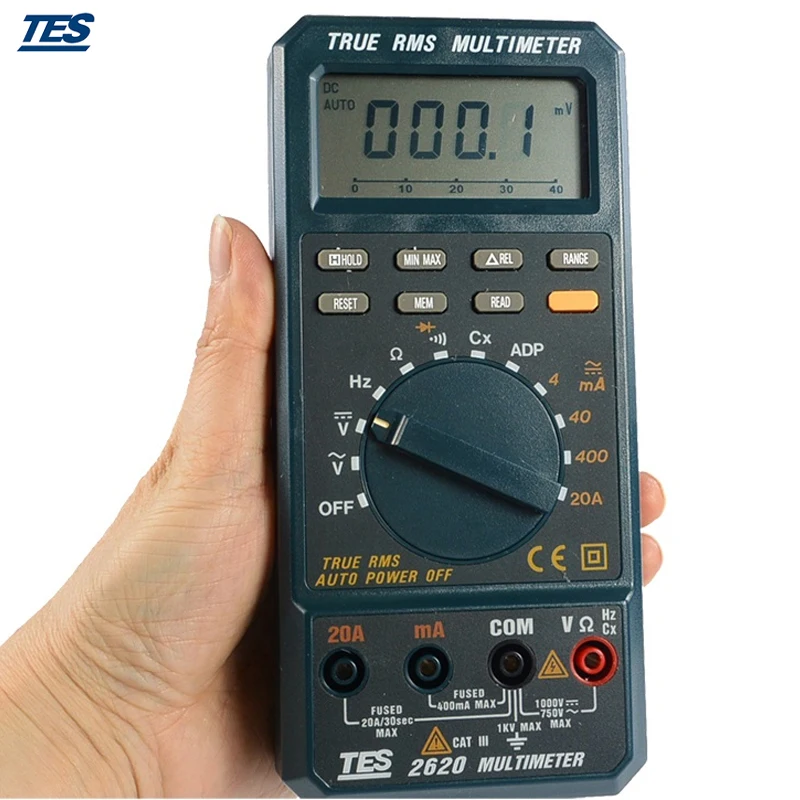 True RMS Value Digital Multimeter TES 2620in Multimeters from Tools on