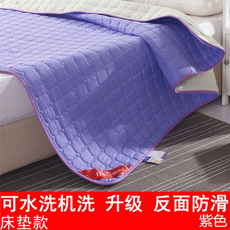 One piece quilted mattress with padded waterproof mattress cover anti-mite protection pad cover