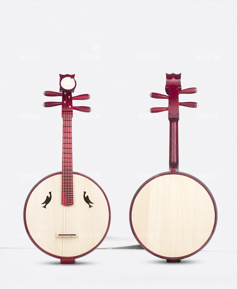 Cina Tradisional Alat Musik Zhong Ruan Bulan Gitar Dengan Case Lute Aliexpress