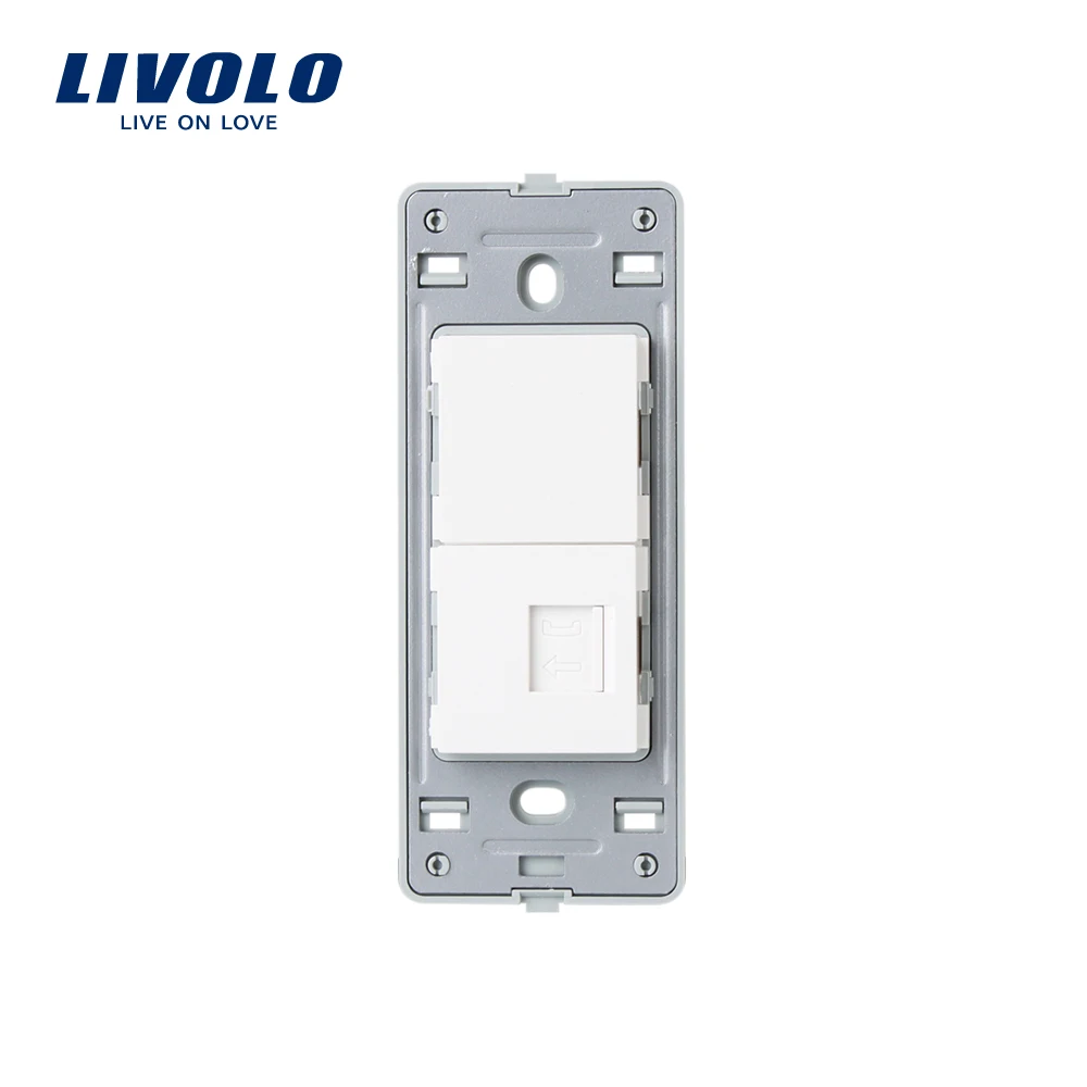Livolo الولايات المتحدة قياسي وظيفة مفتاح ل الهاتف المقبس ، البلاستيك الأبيض المواد ، VL-C5-1T-11/12 Livolo الولايات المتحدة قياسي وظيفة مفتاح ل الهاتف المقبس ، البلاستيك الأبيض المواد ، VL-C5-1T-11/12