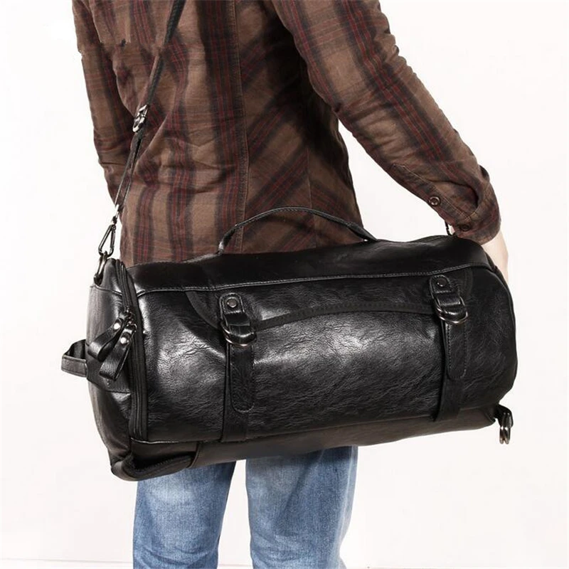 Sport Bag Gym Bag Fitness 3 Functions Backpack Shoulder Bags Handbag Soft PU Leather Waterproof Men Travel Duffel Package Tote Sport Bag Gym Bag Fitness 3 Functions Backpack Shoulder Bags Handbag Soft PU Leather Waterproof Men Travel Duffel Package Tote