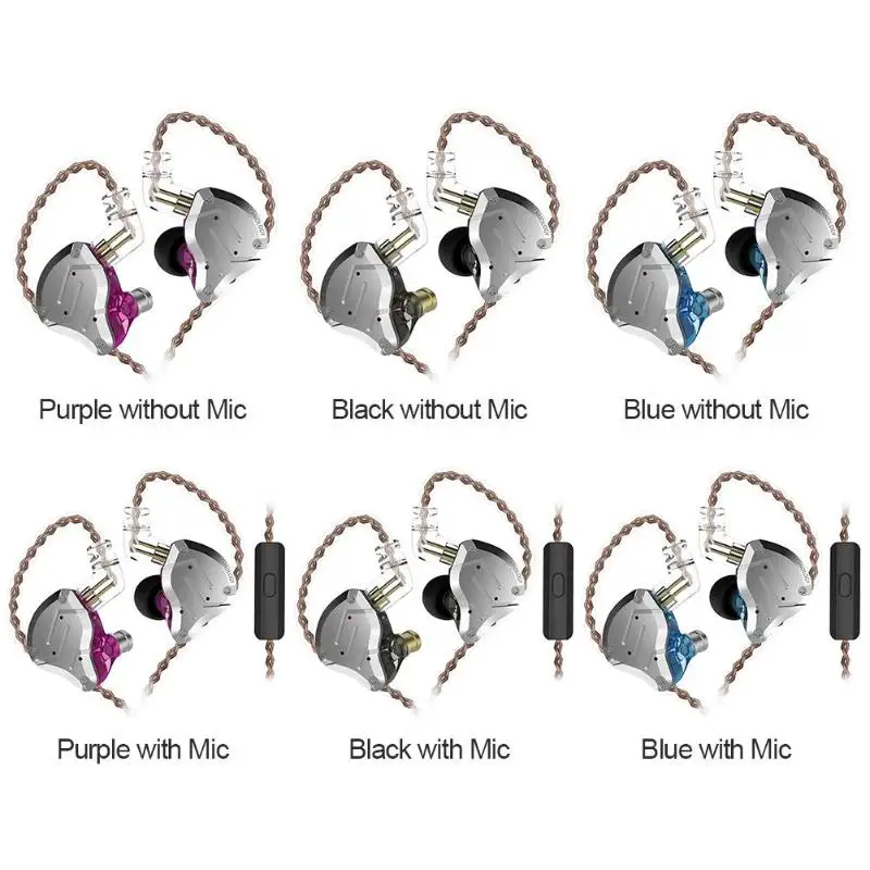 Плотным верхним ворсом KZ ZS10 Pro металлической дужкой, 4BA+ 1DD Гибридный 10 блок Hi-Fi наушники, регулятор баса, наушники, наушники