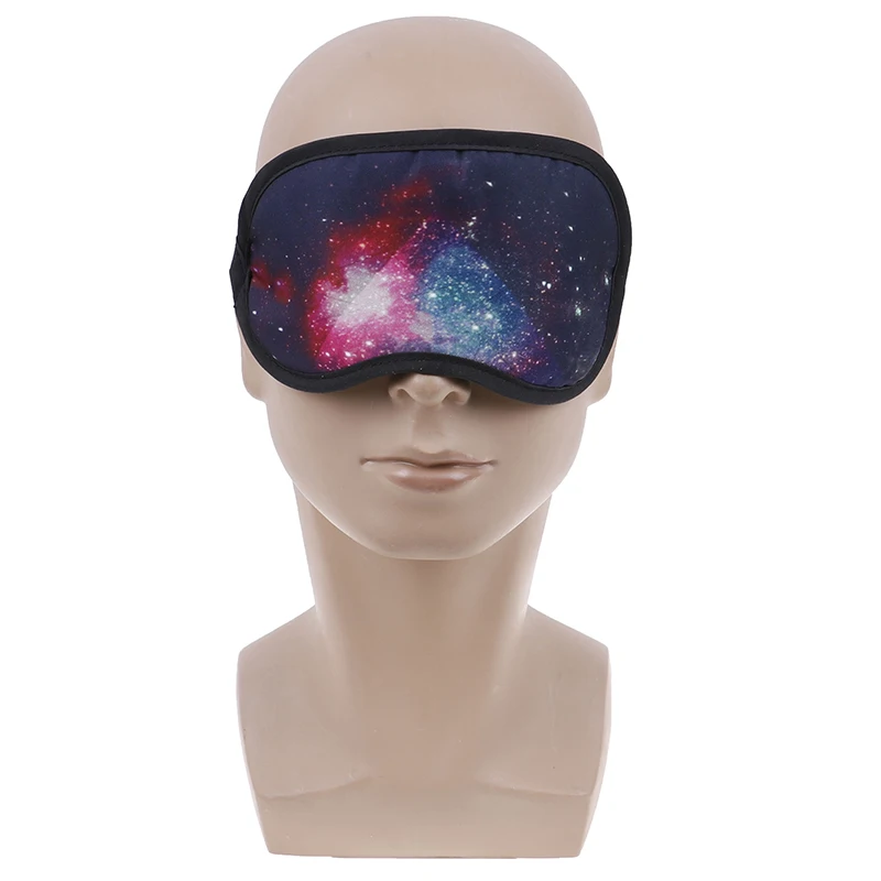 Атласная маска для сна с изображением планеты Галактики, креативная забавная маска для сна с повязкой на глаза, маска для сна для отдыха в путешествии, повязка для сна, Детская повязка на глаза