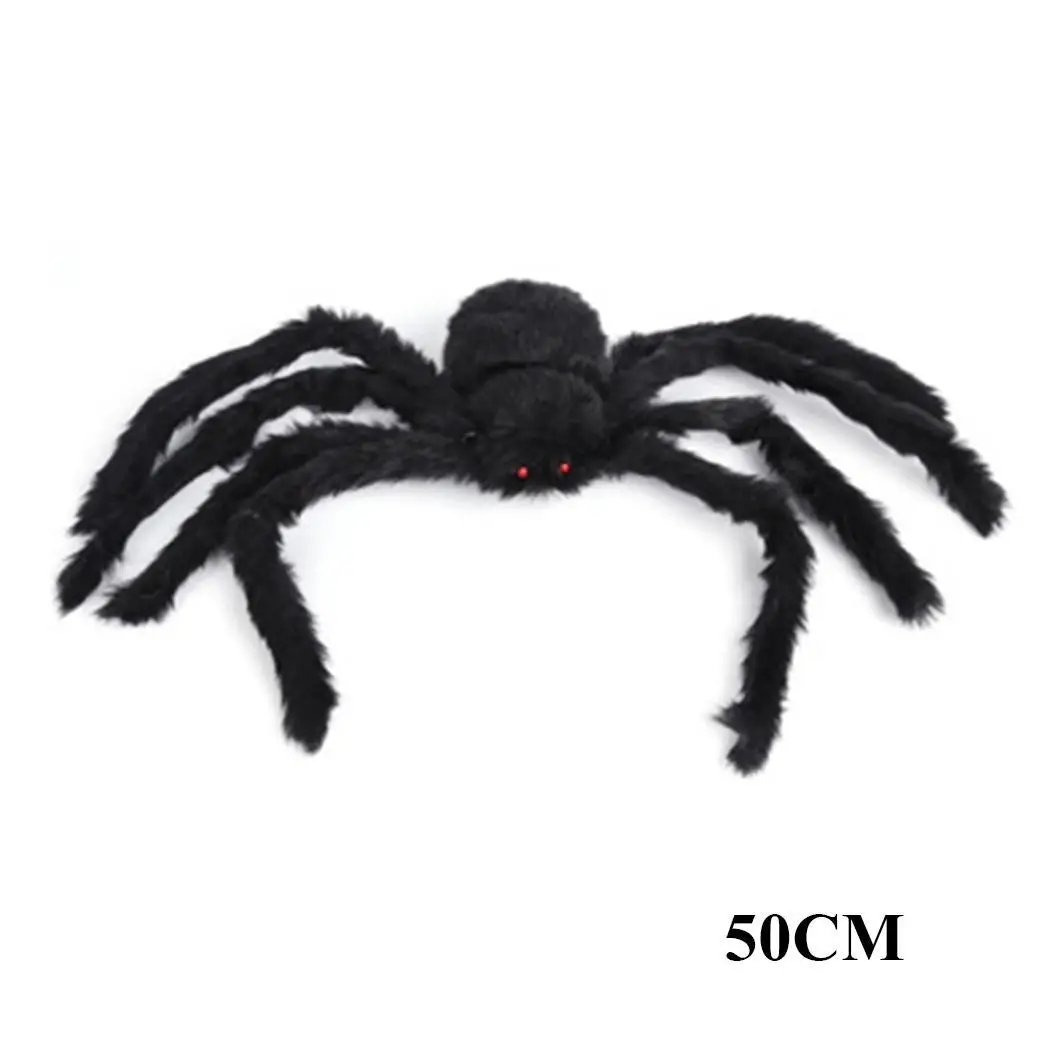 Ужас большой пушистый паук трюк животное паук игрушка Хэллоуин украшения вечерние сцены - Цвет: 2