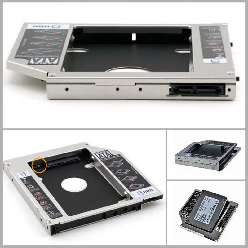 Universal 12.7mm SATA Hard Disk Drive HDD Adapter Bay