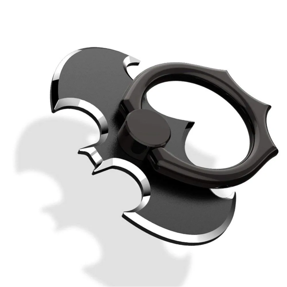 

Phone Finger Ring Holder Batman Universal 360 Rotation Cellphone Metal Stand Grip Anti-Drop Mount for iPhone Samsung Smartphones