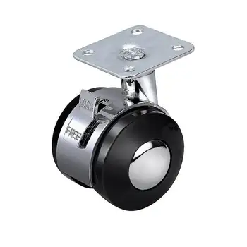 

2" Universal wheel with brake alloy Swivel Castor for cabinet table baby crib office cart wheel Furniture leg leveling system